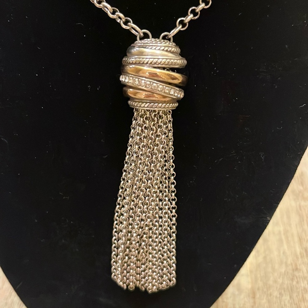 NEPTUNE'S RINGS TASSEL NECKLACE